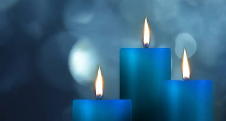 Why is a Candle Blue